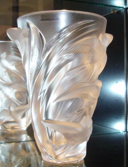Lalique Martinet Vase 