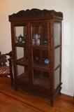 Fancy carved china cabinet