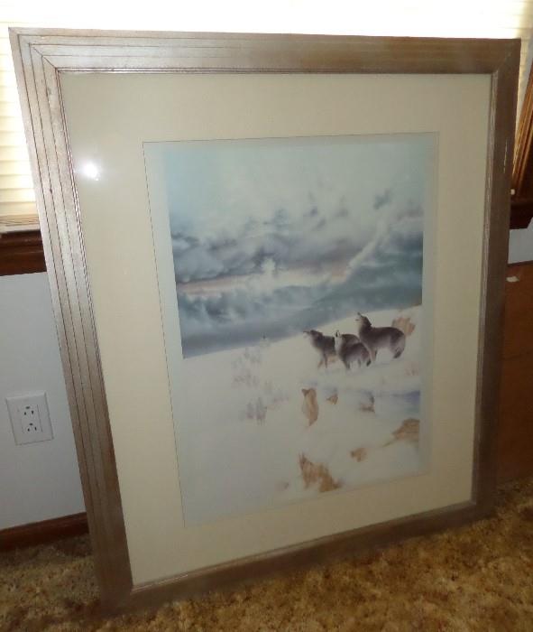 Framed Wolf Picture