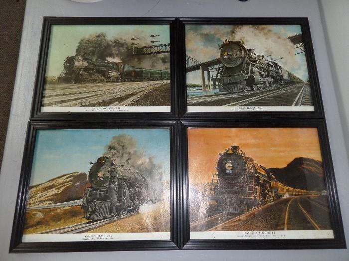 Framed Train Pictures