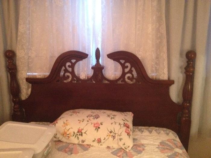 queen or full-sized headboard w/ matching footboard