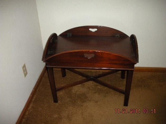 Cherry wood side table