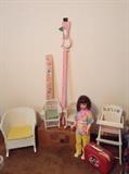 Height rulers child suitcase dolls 