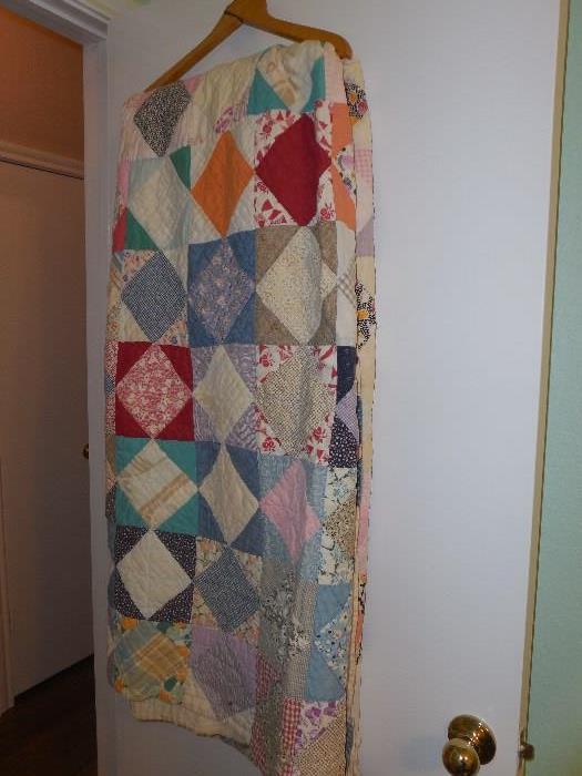 all hand made vintage quilt