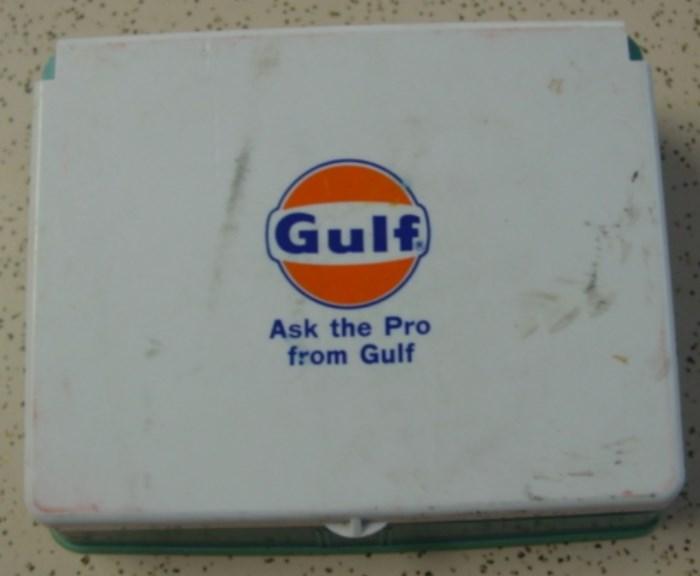 1970's Gulf Tool Kit w/Tools