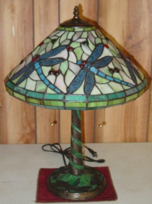 Tiffany Style Dragon Fly Lamp