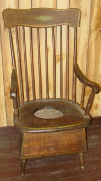 Early Wooden Potty Chair