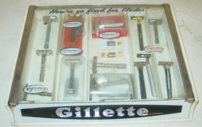 Gillette Store Display w/Razors