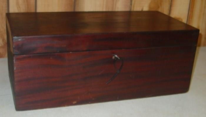 Early Rosewood Box w/Desk Inside