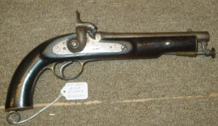 Mid 1800's British Military Percussion Pistol