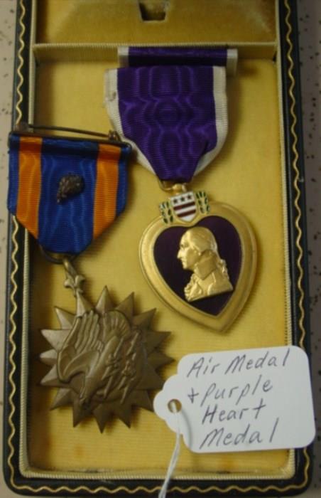 Air Medal & Purple Heart Medal