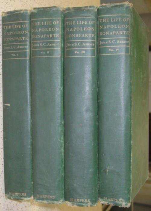 4 Volume Set Of 1885 The Life Of Napoleon Books