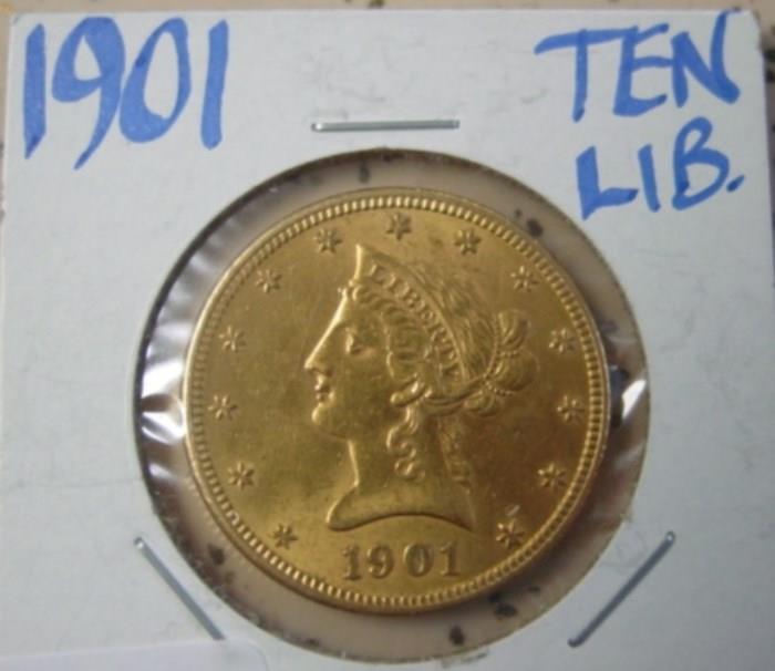 1901 Gold $10.00 Coin