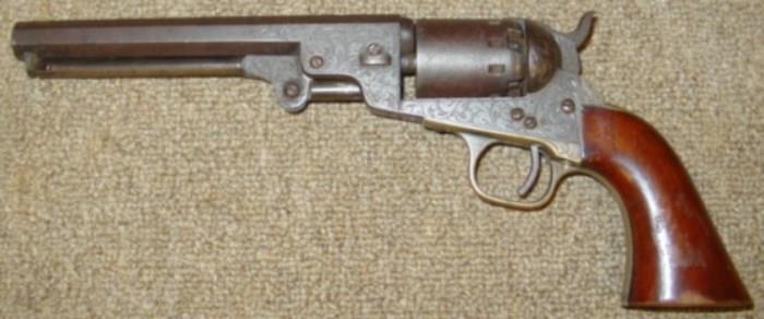 Mid 1800's Pistol Made By Manhattan Firearms Co. 