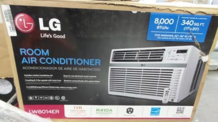 Lot including -
LG 6,000 BTU 115-Volt Window Air Conditioner with Remote
LG 12,000 BTU Portable Air Conditioner and Dehumidifier Function with Remote Control in Gray (67.2 Pint./Day)
lg 8,000 BTU Portable Air Conditioner and Dehumidifier Function with Remote Control (48 Pints/Day)
LG 8,000 BTU Window Air Conditioner with Remote
LG Electronics 18,000 BTU 230-Volt Window Air Conditioner with Heat and Remote
with $1623.00 ESTIMATED total retail value. View lot here http://bidonfusion.com/m/lot-details/index/catalog/2296/lot/240777/