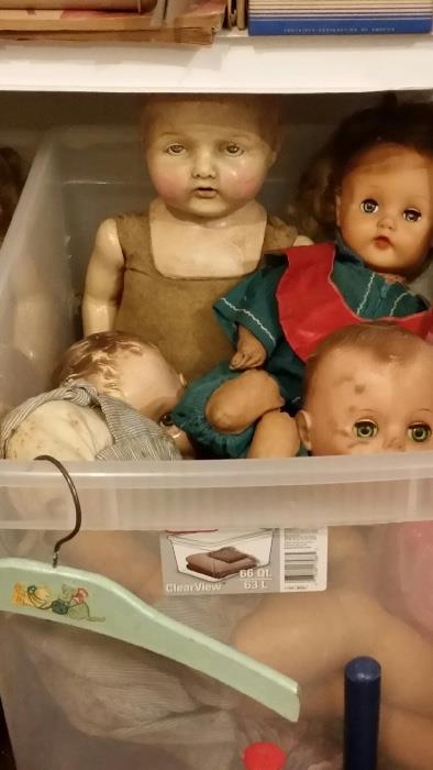 dolls and doll parts