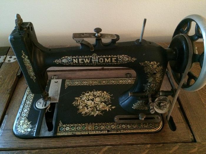 New Home Push Pedal Sewing Machine