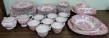 Royal Staffordshire "Tonquin Pattern" by Clarice Cliff, Dishes Porcelain 51 Pieces