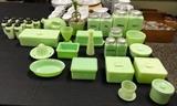 Jadeite, Green Glass, Glass, Refrigerator Dishes
