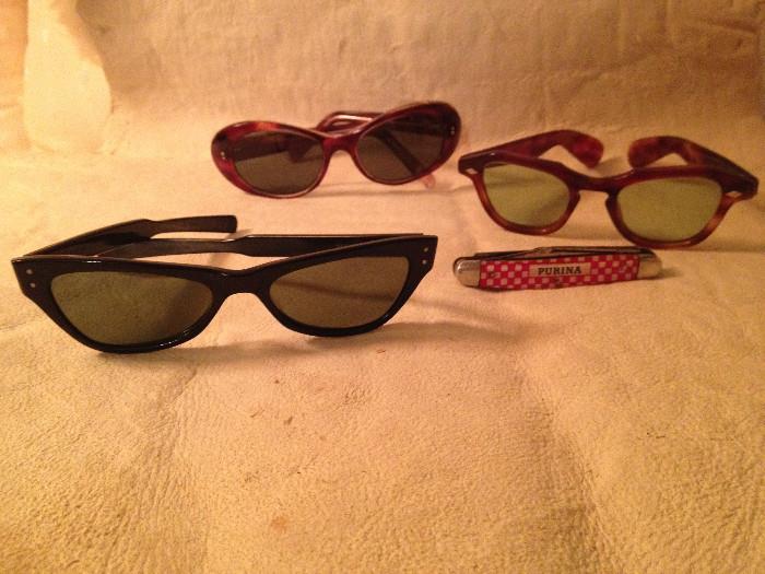 Vintage throughout inc. these RayBan Solette Sunglasses