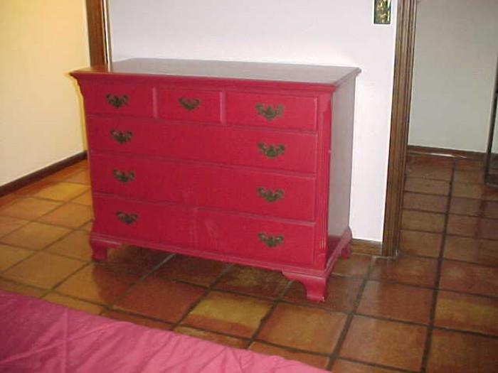 Mengel Furniture chest, mahogany, with mahogany interiors.