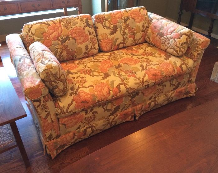 Ethan Allen floral love seat -- now in Bargainville!