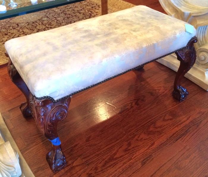 Beautiful upholstered bench. 