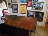 Mahogany executive type desk