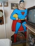 Superman postal stamp standee