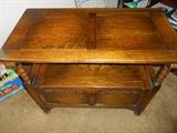 Monk's desk as table