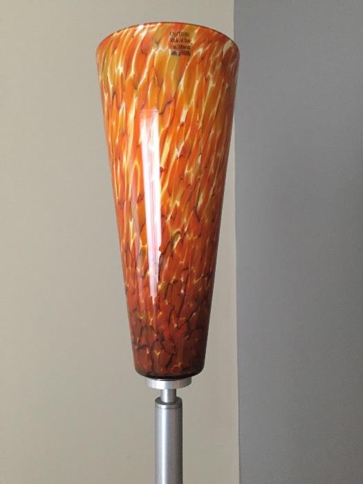 Hand blown glass torcchiere
