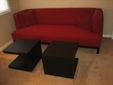 SOFA SOLD The 2 small coffee tables $95 each. 19 1/2" x 19 12" x 16 1/2"