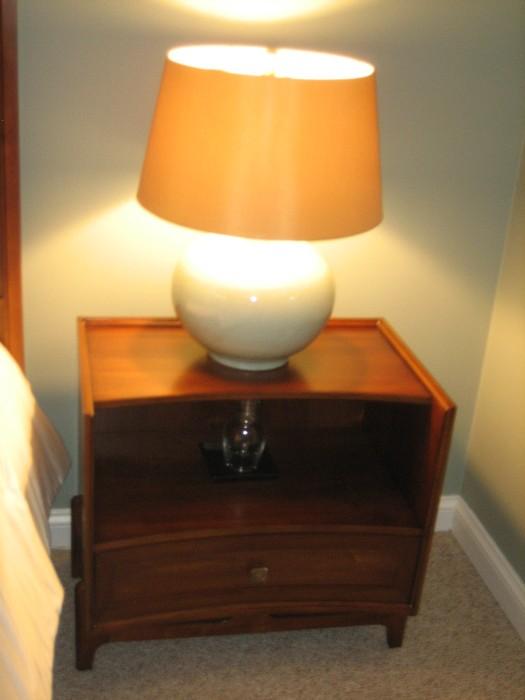 Macy's Home Store. 50's Like Retro. 2 Nightstands.  28" x 18: x 26". In a Rich Cherry Finish.  $125 each.  Match King Headboard, Footboard & Sofa Table.  Offers Accepted.