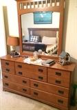 Beautiful MISSION STYLE BEDROOM SUIT (Dressers, King Bed, nightstands, etc...)