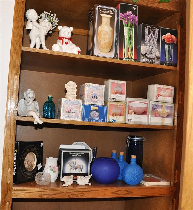 Hall cupboard has many new pieces.