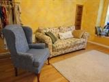 Sofa Sleeper and wing back chair 