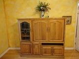 Nice Oak Entertainment Center 57.75T/ 21.75D- 65.25W