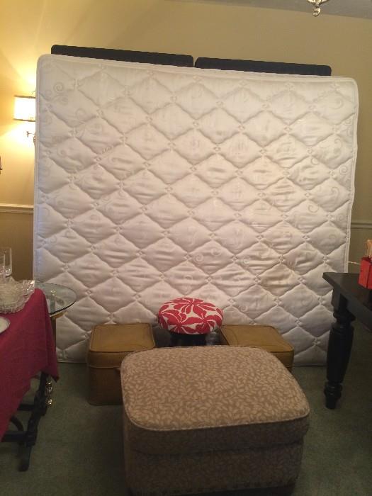 #6 King size sleep number bed with twin box spring $1000