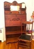 Vintage Drop front desk & chair