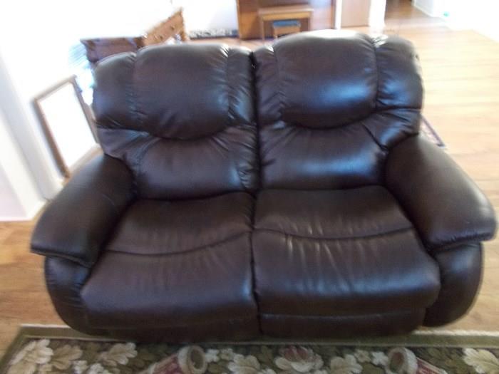 Leather Recliner - Double Seat
