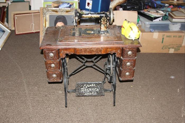 Sears and Roebuck Sewing Machine Table