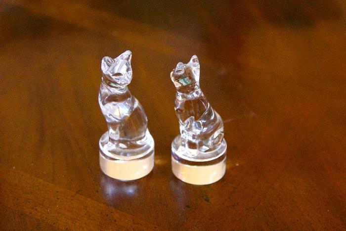 baccarat crystal cats
