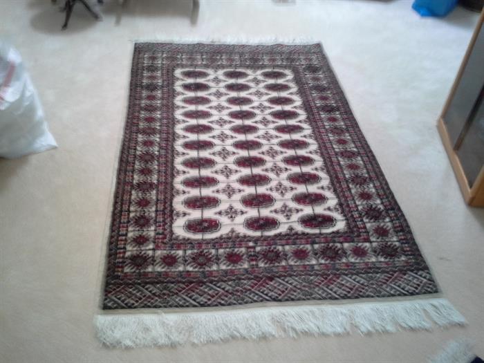 One of 2 Handmade rugs from Pakistan REDUCED TO $300..NOT 60% OFF