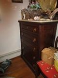 MARBLE TOP DRESSER