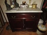 MARBLE TOP COMMODE