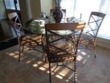 love this metal & glass set w/4 chairs