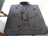 top of vintage cookstove