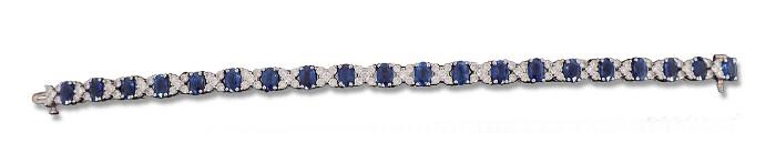 Diamond & Sapphire Bracelet