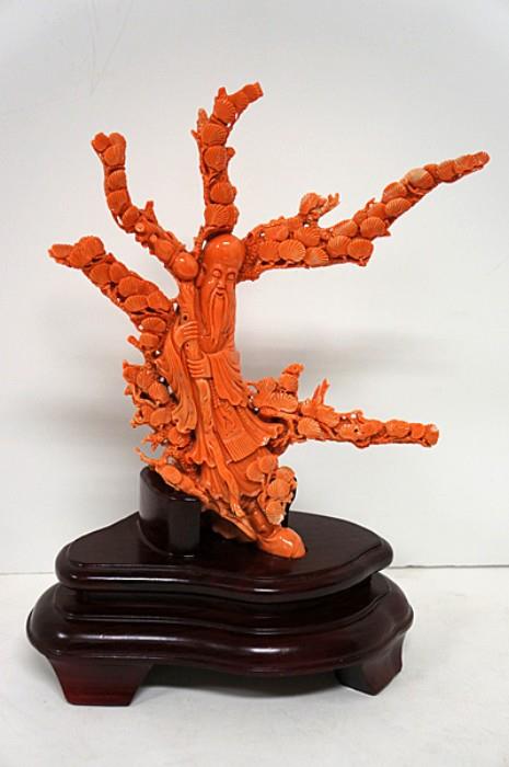 Carved Coral Figure