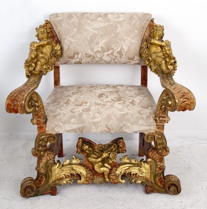 Italian Baroque Hall Chair